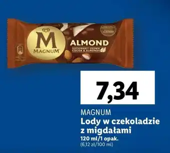 Lidl Lód almond Algida Magnum oferta