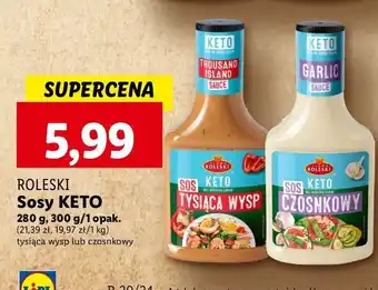 Lidl Sos tysiąca wysp Roleski Keto oferta