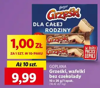 Lidl Wafelek dziel na 6 kakaowy Grześki oferta