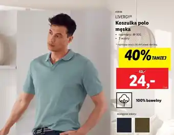 Lidl Koszulka polo m-xxl Livergy oferta