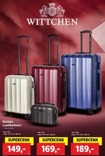 Lidl Walizka z polikarbonu 88 l Wittchen oferta