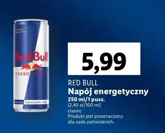 Lidl Napoj energetyczny Red Bull oferta