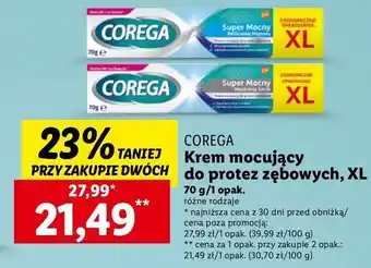 Lidl Krem mocujący do protez delikatnie miętowy Corega Super Mocny oferta