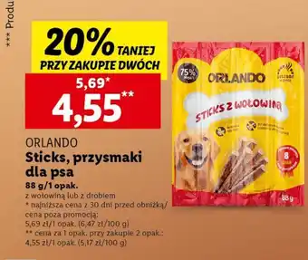 Lidl Sticks z wołowiną Orlando oferta