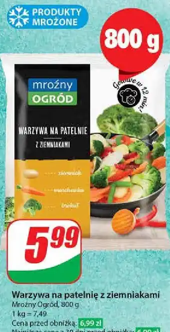 Dino Warzywa na patelnie z ziemniakami Mroźny Ogród oferta