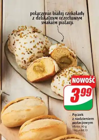 Dino Pączek premium pistacjowy z belgijską czekoladą oferta