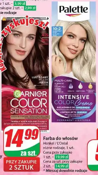 Farba do włosów 4.15 mroźny kasztan Garnier Color Sensation