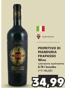 Kaufland Wino Piccini Frapasso Primitivo Di Manduria oferta