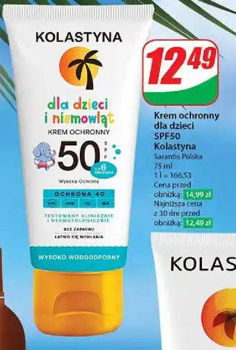 Dino Krem ochronny na słońce dla dzieci i niemowląt spf 50 Kolastyna Protect Beauty oferta