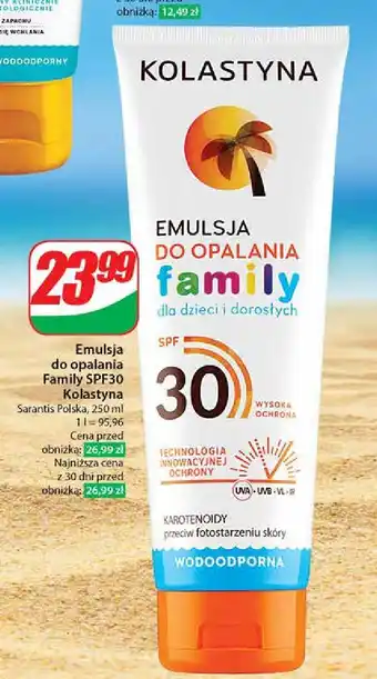 Dino Emulsja do opalania spf 30 Kolastyna Family oferta