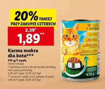 Lidl Mokra karma dla kota oferta