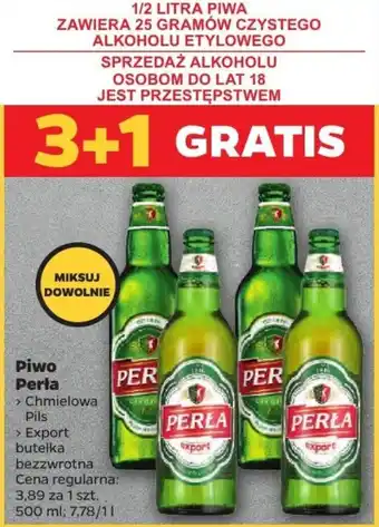 Netto Piwo Perła 500 ml 3 + 1 gratis oferta