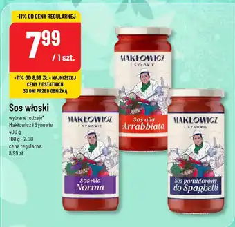 Polomarket Sos włoski Makłowicz i Synowie 400 g oferta