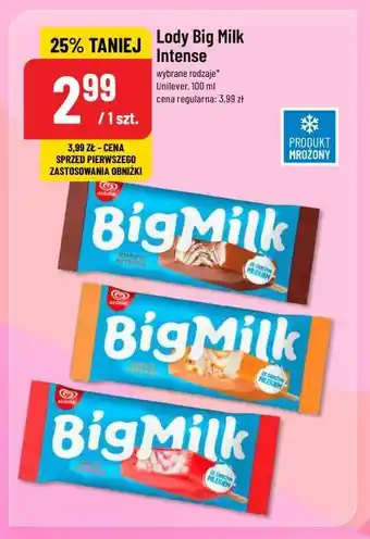 Polomarket Lody Big Milk Intense oferta