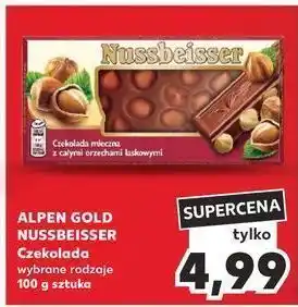 Kaufland Czekolada mleczna z całymi orzechami Alpen Gold Nussbeisser oferta