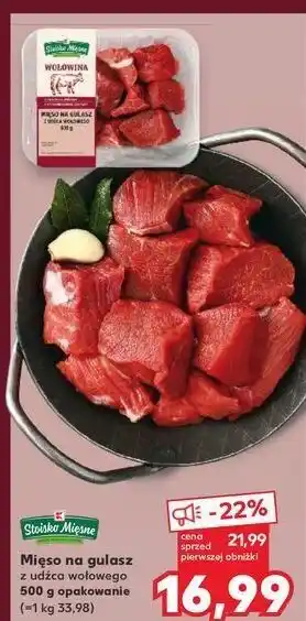 Kaufland Mięso na gulasz z udźca wołowego Stoisko Mięsne oferta