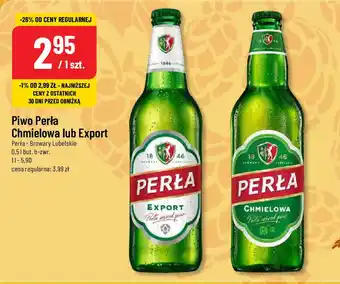 Polomarket Piwo Perła Chmielowa lub Export Perła - Browary Lubelskie 0,5 l oferta