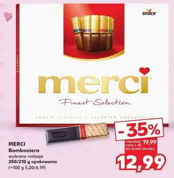 Kaufland Bombonierka czerwona Storck Merci oferta