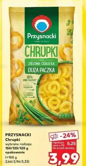 Kaufland Chrupki zielona cebulka Przysnacki oferta