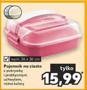 Kaufland Pojemnik na ciasto z pokrywą 26 x cm oferta