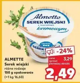 Kaufland Serek wiejski z twarożkiem kremowym Hochland Almette oferta