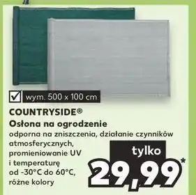 Kaufland Osłona na ogrodzenia 500 x 100 cm K-Classic Countryside oferta