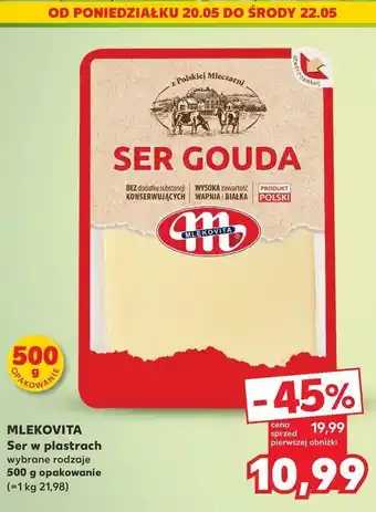 Kaufland Ser gouda plastry Mlekovita oferta