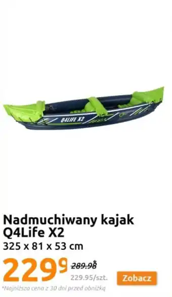 Action Nadmuchiwany kajak Q4Life X2 oferta