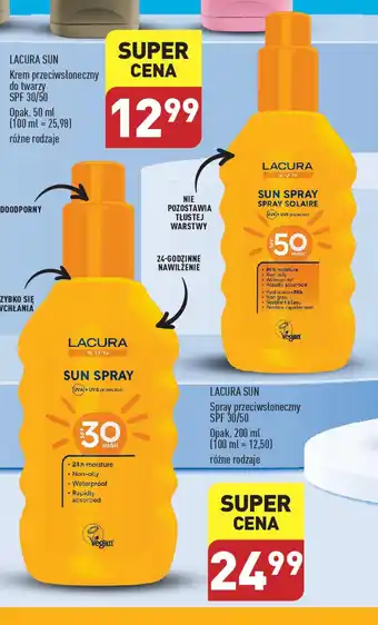 ALDI LACURA SUN Spray przeciwsłoneczny SPF 30/50 200 ml oferta