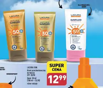 ALDI LACURA SUN Krem przeciwsłoneczny do twarzy SPF 30/50 50 ml oferta