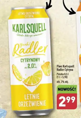ALDI Piwo Karlsquell Radler Cytryna 0,5 l oferta
