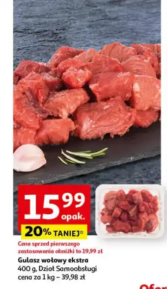 Auchan Gulasz wołowy oferta