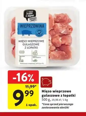 Intermarche Mięso wieprzowe gulaszowe z łopatki Intermarche dobre z farmy oferta