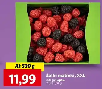 Lidl Żelki malinki oferta