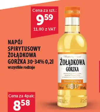 Eurocash Napój spirytusowy Żołądkowa Gorzka 30-34% 200ml oferta