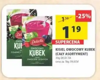 Arhelan Kisiel Owocowy Kubek Delecta 30g oferta