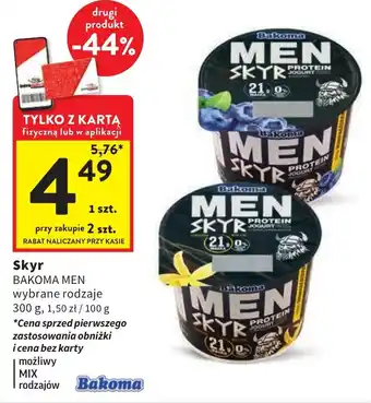 Intermarche Skyr BAKOMA MEN 300g oferta