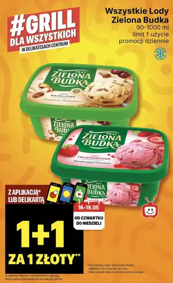 Delikatesy Centrum Wszystkie Lody Zielona Budka oferta