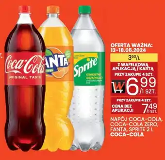 Wafelek NAPÓJ COCA-COLA COCA-COLA ZERO FANTA SPRITE 2 L oferta