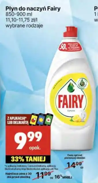 Delikatesy Centrum Plyn do mycia naczyn Fairy oferta