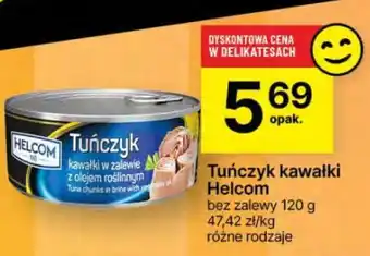 Delikatesy Centrum Tuńczyk kawałki Helcom oferta