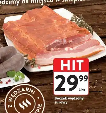 Intermarche Boczek wędzony surowy Intermarche Z Własnej Wędzarni oferta