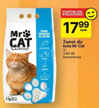 Delikatesy Centrum Żwirek dla kota Mr Cat oferta
