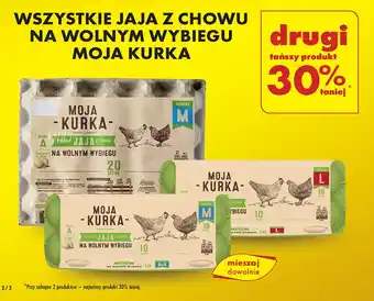 Biedronka Jaja kl .m Moja Kurka oferta