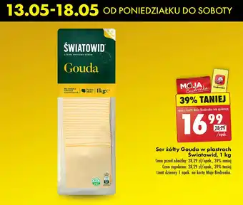 Biedronka Ser gouda plastry Światowid oferta