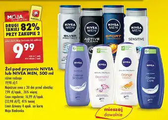 Biedronka Zel pod prysznic Nivea Men Silver Protect oferta