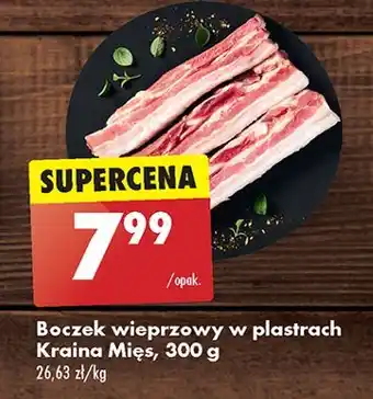 Biedronka Boczek wieprzowy plastry Kraina Mięs oferta