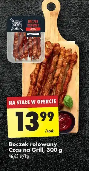 Biedronka Boczek rolowany na grilla Czas Na Grill oferta