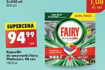 Biedronka Kapsułki do zmywarki lemon Fairy Platinum Plus oferta