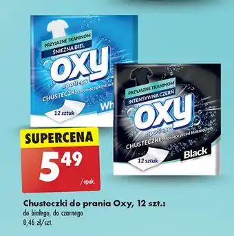 Biedronka Chusteczki do prania białego Oxy Spotless oferta